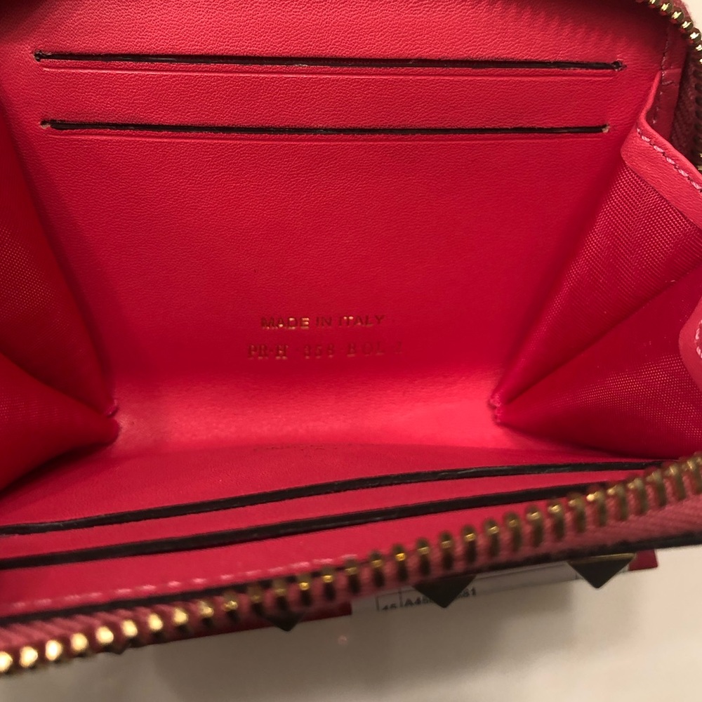 Valentino Zipper Card Coin Wallet - Picture 3 of 10